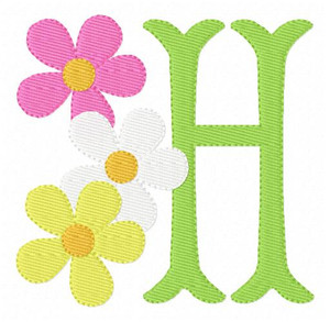 Dreaming of Daisies Monogram Embroidery Design Set Dreaming of Daisies Monogram Embroidery Design Set