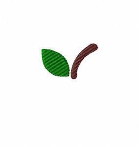 Apple Leaf & Stem Monogram Embroidery Frame Topper Only Design (No Letters Included) Apple Leaf & Stem Monogram Embroidery Frame Topper Only Design (No Letters Included)