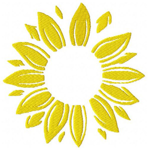 Sunflower Monogram Embroidery Frame Topper Only Design (No Letters Included) Sunflower Monogram Embroidery Frame Topper Only Design (No Letters Included)