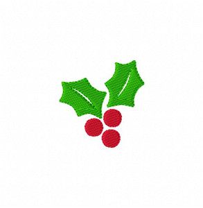 Holly Berries Machine Embroidery Design Holly Berries Machine Embroidery Design