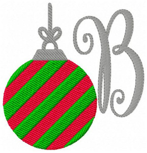 Ornament Stripe Christmas Monogram Embroidery Designs Ornament Stripe Christmas Monogram Embroidery Designs