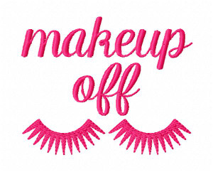 Makeup Off with Eyelashes Makeup Off with Eyelashes