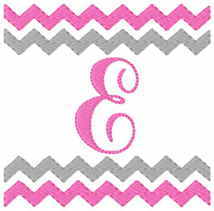 Chevron Zig Zag Monogram Set Chevron Zig Zag Monogram Set