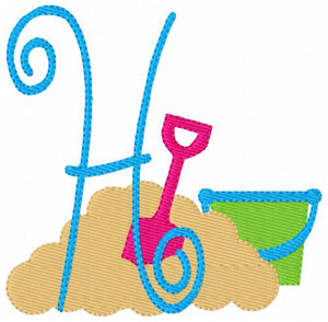 Fun in the Sand Summer Monogram Set Fun in the Sand Summer Monogram Set