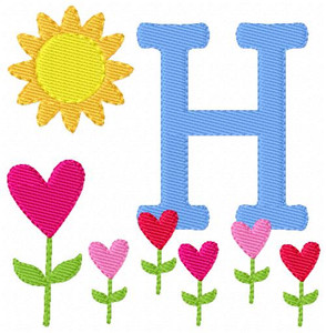Garden of Hearts Monogram Set Garden of Hearts Monogram Set