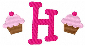 Cupcake Mini Monogram Set Cupcake Mini Monogram Set