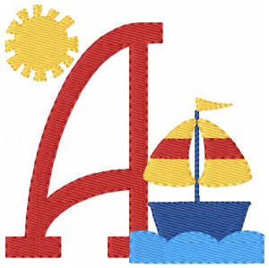Sailing Into Summer Monogram Set Sailing Into Summer Monogram Set
