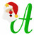 Santa Claus Monogram Set