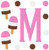 Summer's Coming Ice Cream Monogram Set