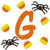 Spider & Candy Corn Monogram Set