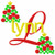 Dot Christmas Tree Elegant Monogram Font