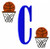 Basketball Monogram Set