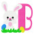 Bunny Day Easter Monogram Set