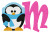 Baby Its Cold Penguin 5x7 Monogram Set