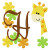 Giraffe Zoo Monogram Set