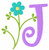 Spring Flower Monogram Embroidery Design Set