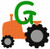 Orange Tractor Monogram Embroidery Font Design Set