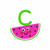 Watermelon Cutie Monogram Embroidery Design Set