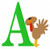 Thanksgiving Turkey Monogram Embroidery Font Design Set