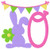 Bunny Day Easter Machine Embroidery Font Design Set