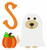 Golden Retriever Ghost Costume Monogram Embroidery Font Design Set