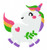 Fluffy Unicorn Machine Embroidery Design Fluffy Unicorn Machine Embroidery Design