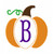 Pumpkin Fall Fun Monogram Embroidery Font Design Set