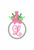 Mistletoe & Bow Christmas Bow Monogram Embroidery Design Set