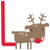 Festive Fun Red Nosed Reindeer Monogram Embroidery Designs