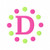 Candy Dots Circle Monogram Design Set