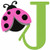 Little Ladybug Monogram Set