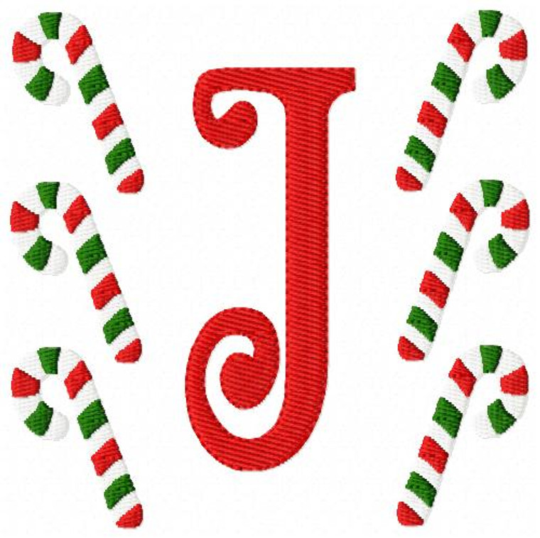 Candy Cane Multi Monogram Set