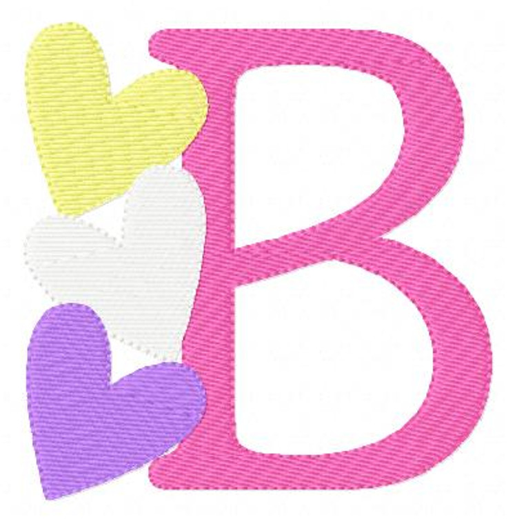 Candy Valentine Heart Monogram Set