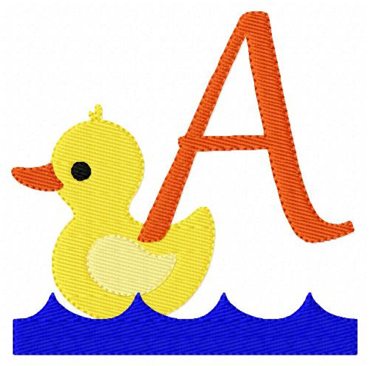 Duckie Monogram Embroidery Design Set