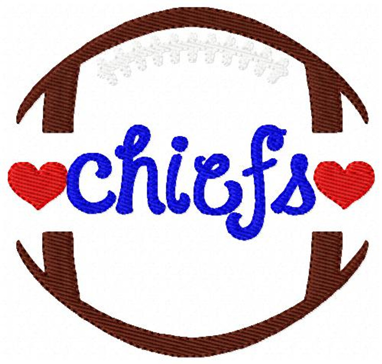 Chiefs Sports Football Machine Embroidery Design