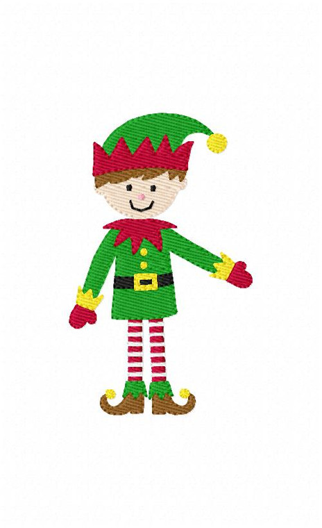 Christmas Elf Embroidery Design