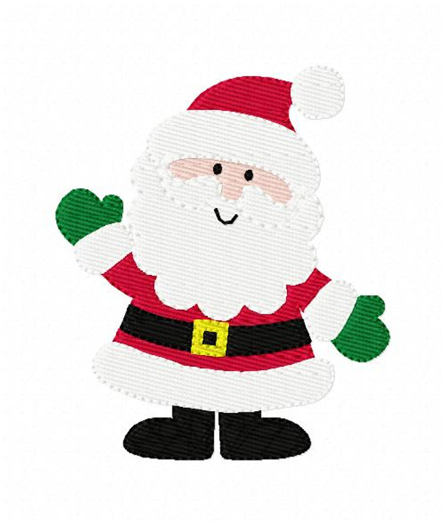 Jolly Santa Christmas Embroidery Design