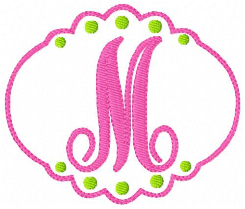 Just Girly Monogram Set - Joyful Stitches