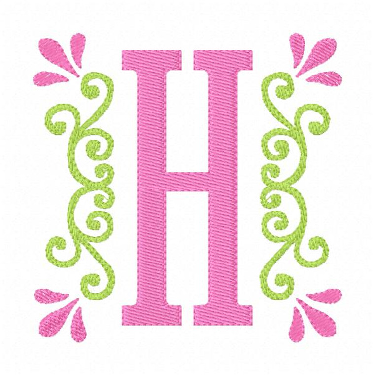 Hope of Spring Monogram Embroidery Font Design Set