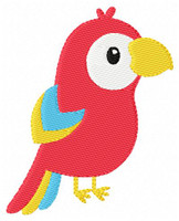 Parrot Tropical Bird Machine Embroidery Design