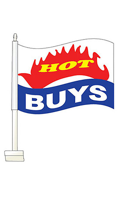 Window Clip On Flag - "Hot Buys"