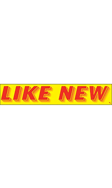 Rectangular Slogan Windshield Sticker - "Like New"