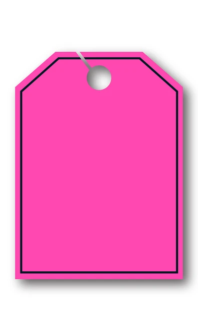 Mirror Hang Tags - Blank with Border