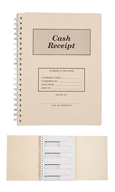 3-Part Cash Receipt Book