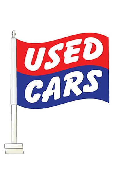 Window Clip On Flag - "Used Cars"