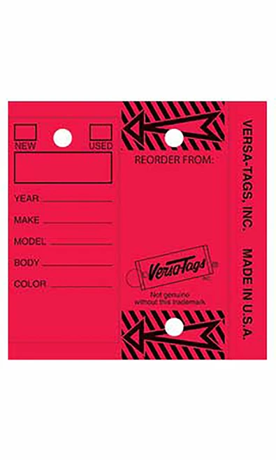 Red Laminated Key Tags