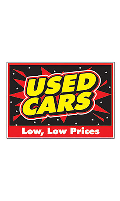 Curb Display Sign - "Used Cars Low  Prices"zoom