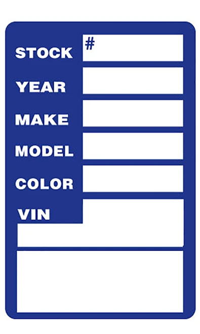 Blue Window Stock Stickers