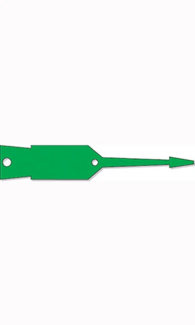 Small Green Arrow ID Tags