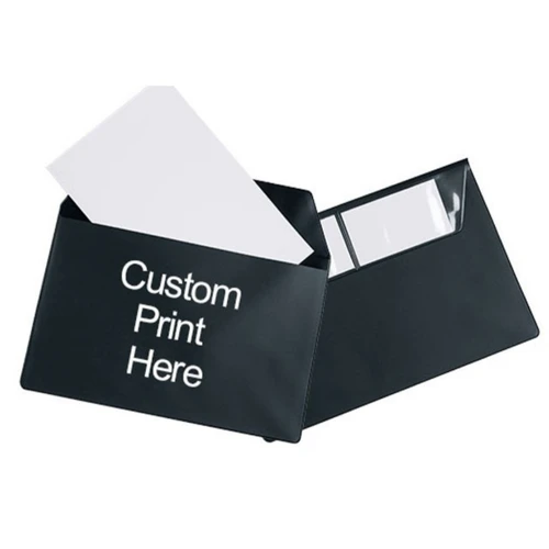 Custom Document Wallet - Text Only